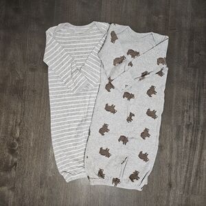 Carter's Bear Print and Striped Pajama Set